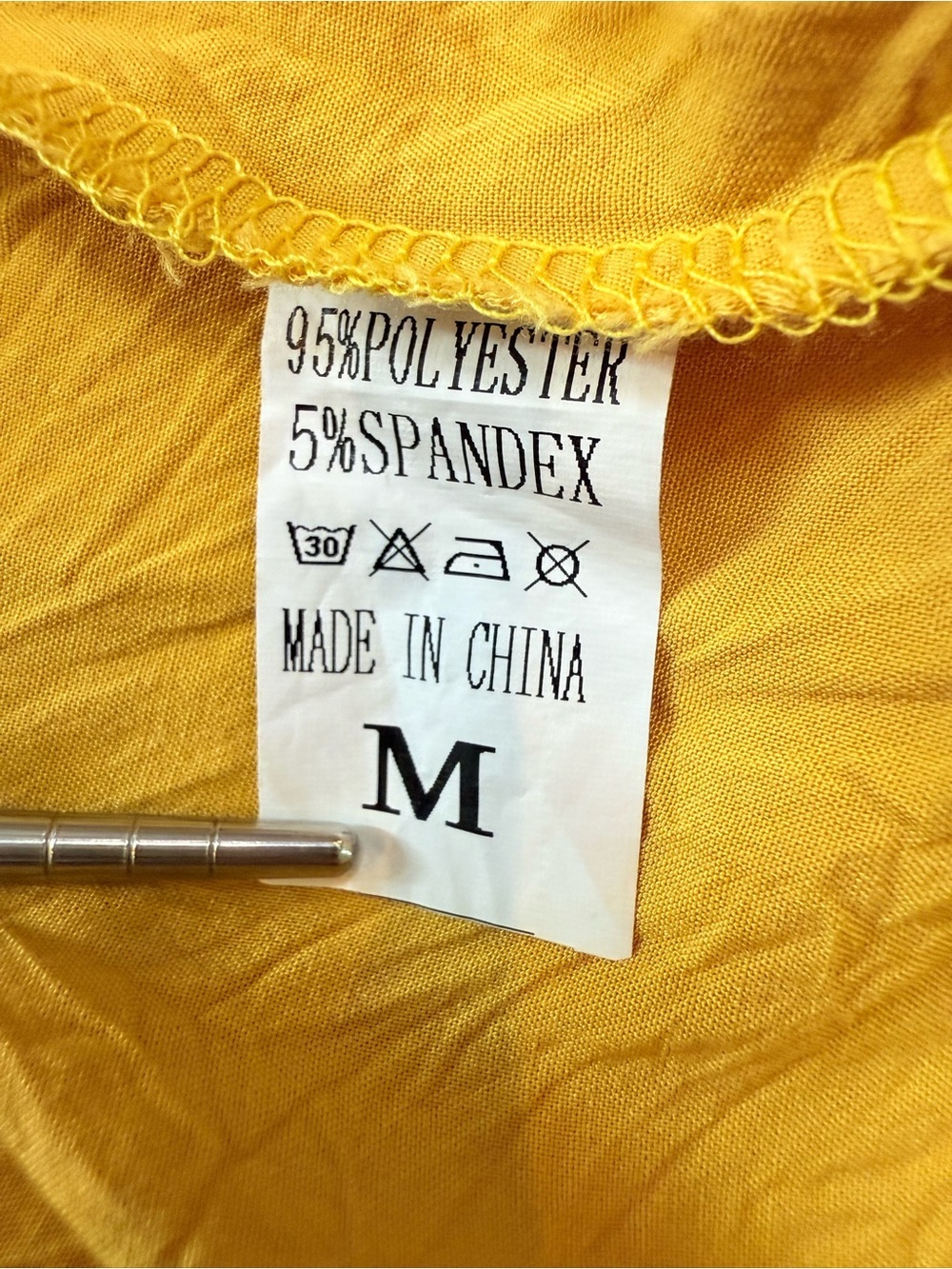 Mustard Lace-Up Ruffled Hem Women’s Skirt - Picture 7 of 9